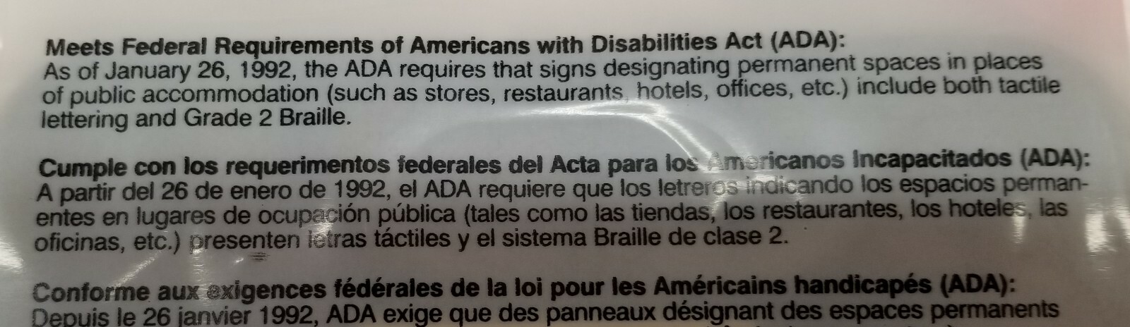 Women&rsquo;s Restroom – Bathroom Sign -6&Prime;x9&Prime;- Self-stick Braille- ADA Approved – NEW