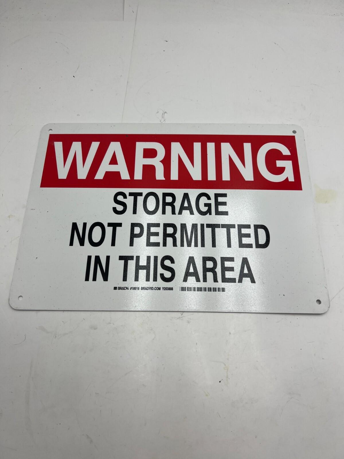 (Qty 7) Brady 18916 Plastic, 10&Prime; X14&Prime; Warning Sign Legend