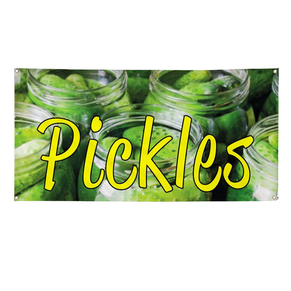 Vinyl Banner Multiple Sizes Pickles Outdoor Advertising Printing B Outdoor