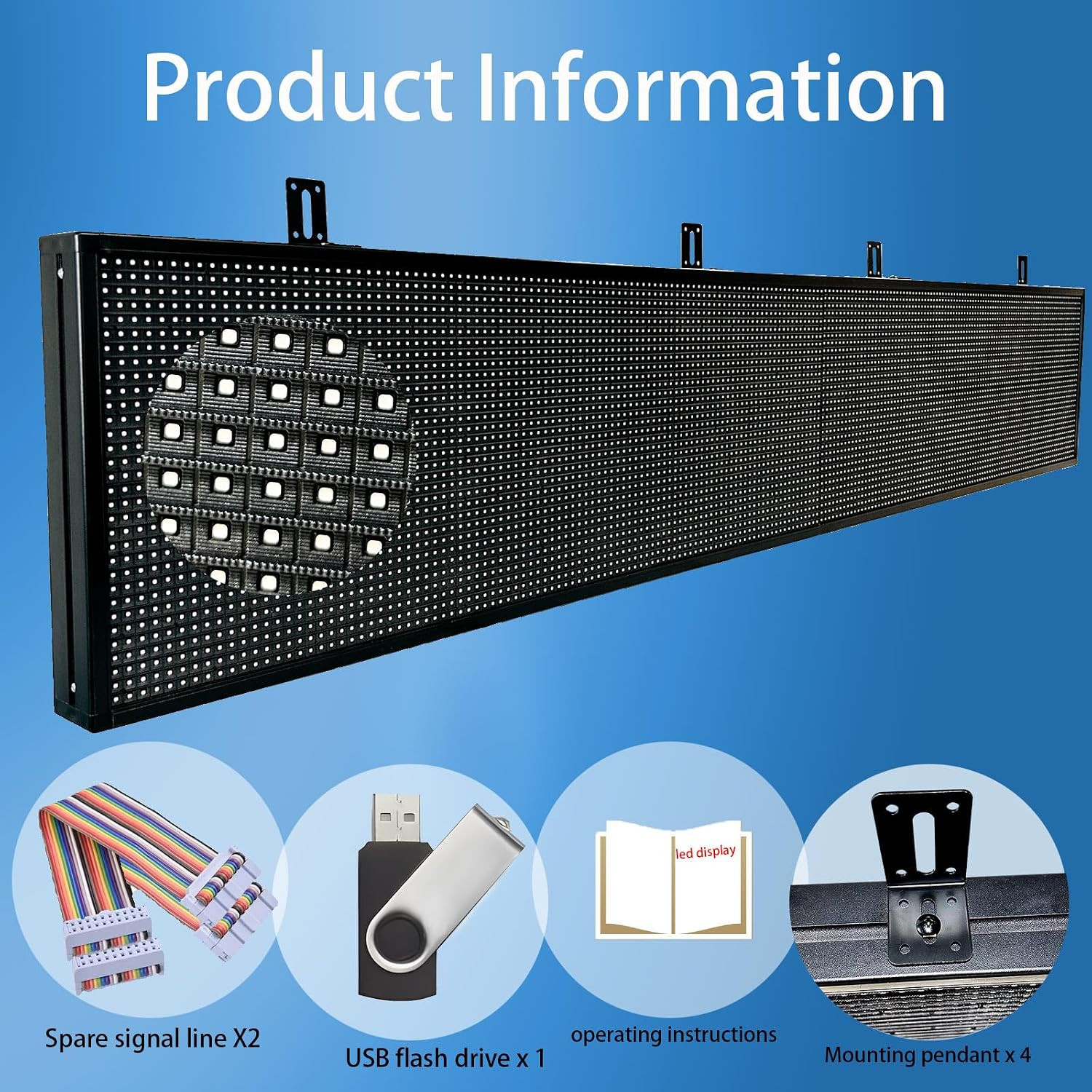 P10 Outdoor Led Sign Programmable Scrolling Digital Display Screen Message Board