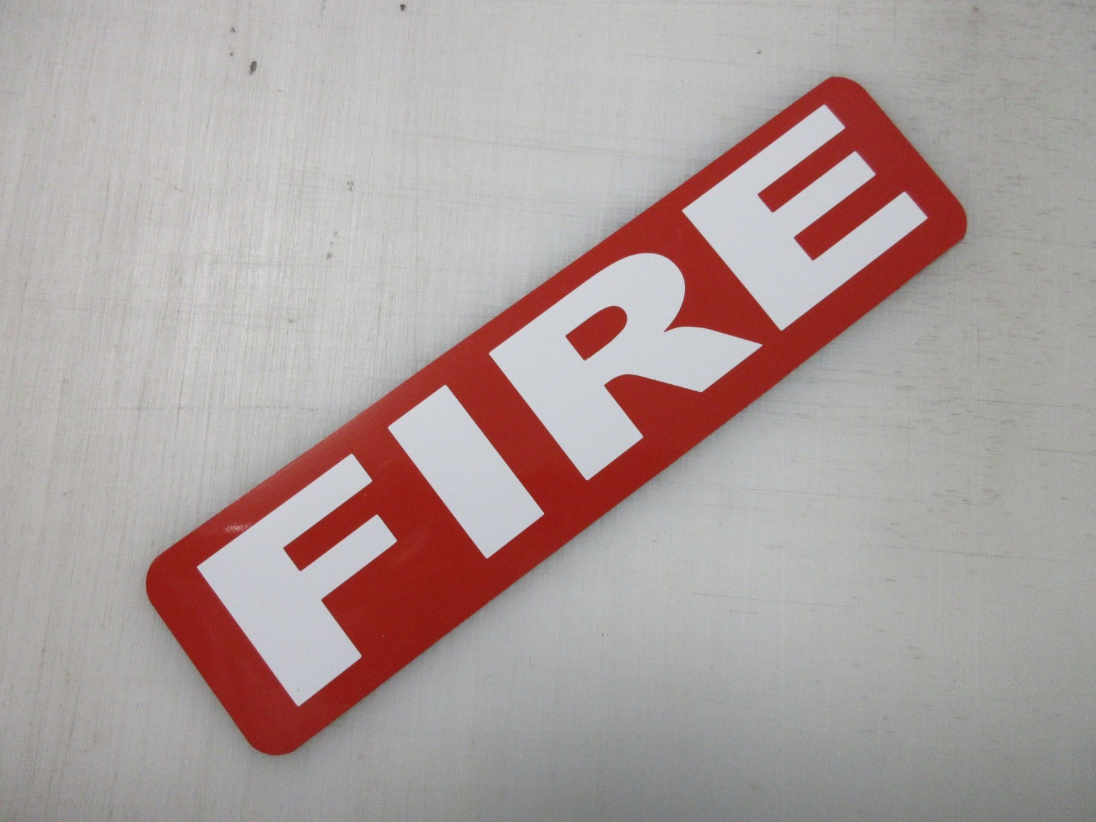 FIRE Red with White Text Vehicle Magnetic Sign 3&Prime;x12&Prime; for Car Truck Van SUV