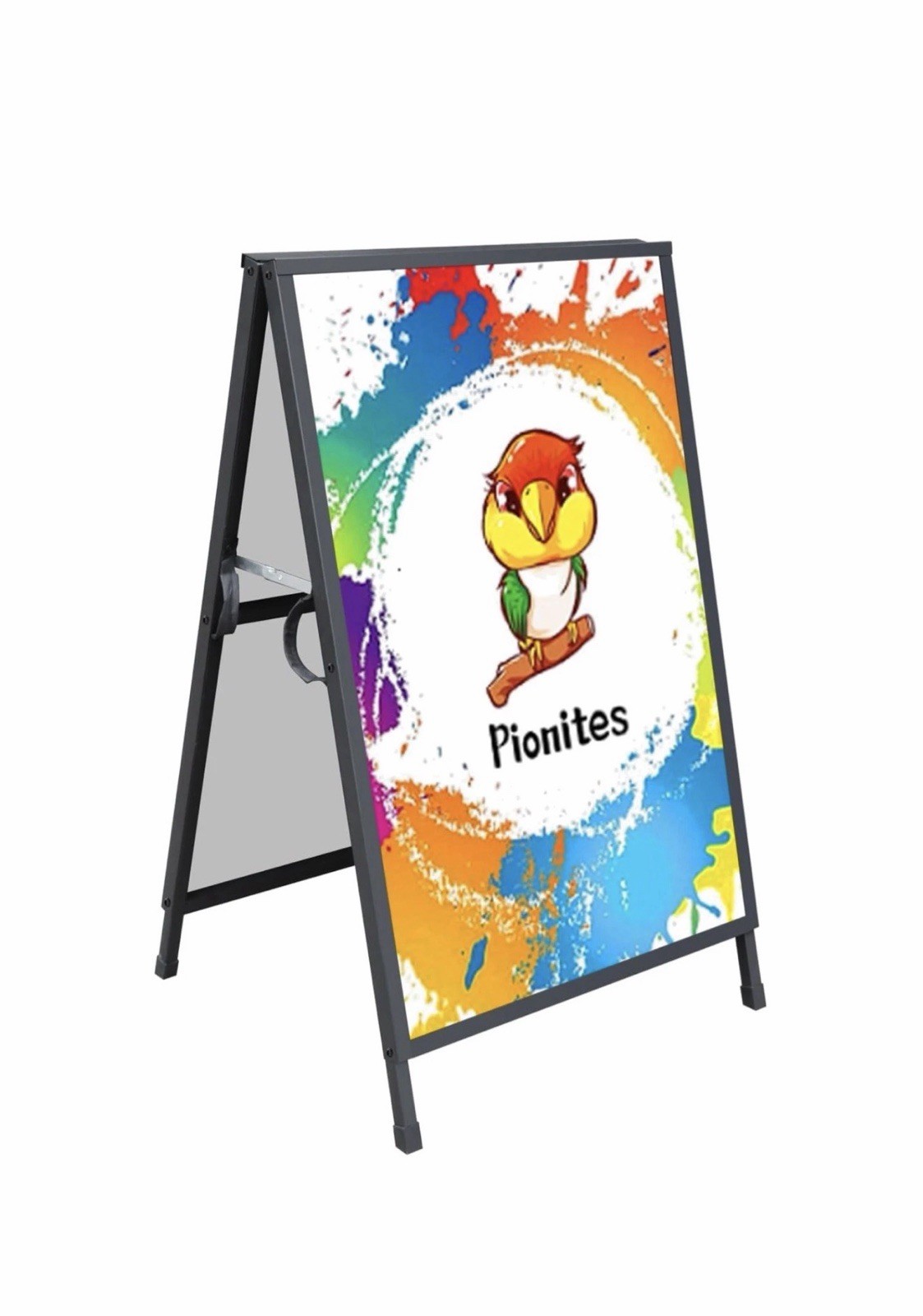 Weather-Resistant A Frame Sign Holder for 24×36 Posters – Portable Display