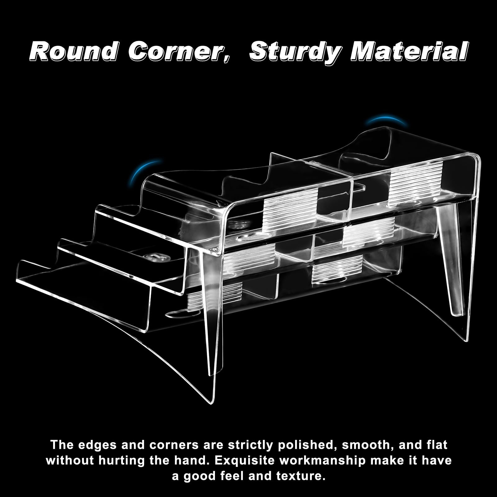 xydstay Acrylic Brochure Holder 8.5×11 Inches, 3 Tier Clear Display