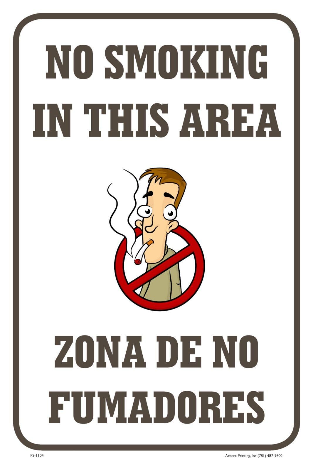 No Smoking In This Area | Metal Parking Sign | 12&Prime;W x 18&Prime;H