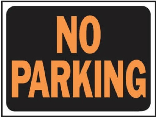 HY KO Products 3012 « No Parking » Plastic Sign 9&Prime; x 12&Prime; – Pack of 90