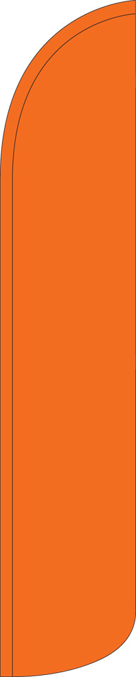 Solid Orange 15&prime; Tall Windless Swooper Feather Banner Flag & Pole Kit