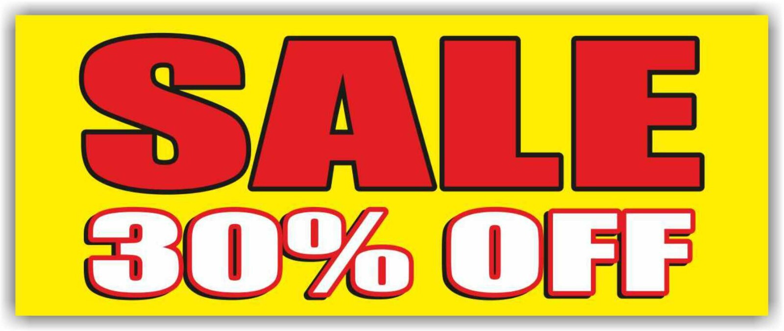 SALE 30% OFF Advertising Banner Vinyl Mesh Sign clearance holiday discount deals