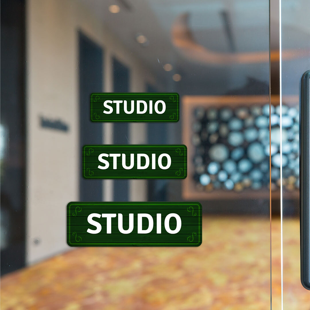 Standard Plus STUDIO Door or Wall Sign | Office & Home Signage