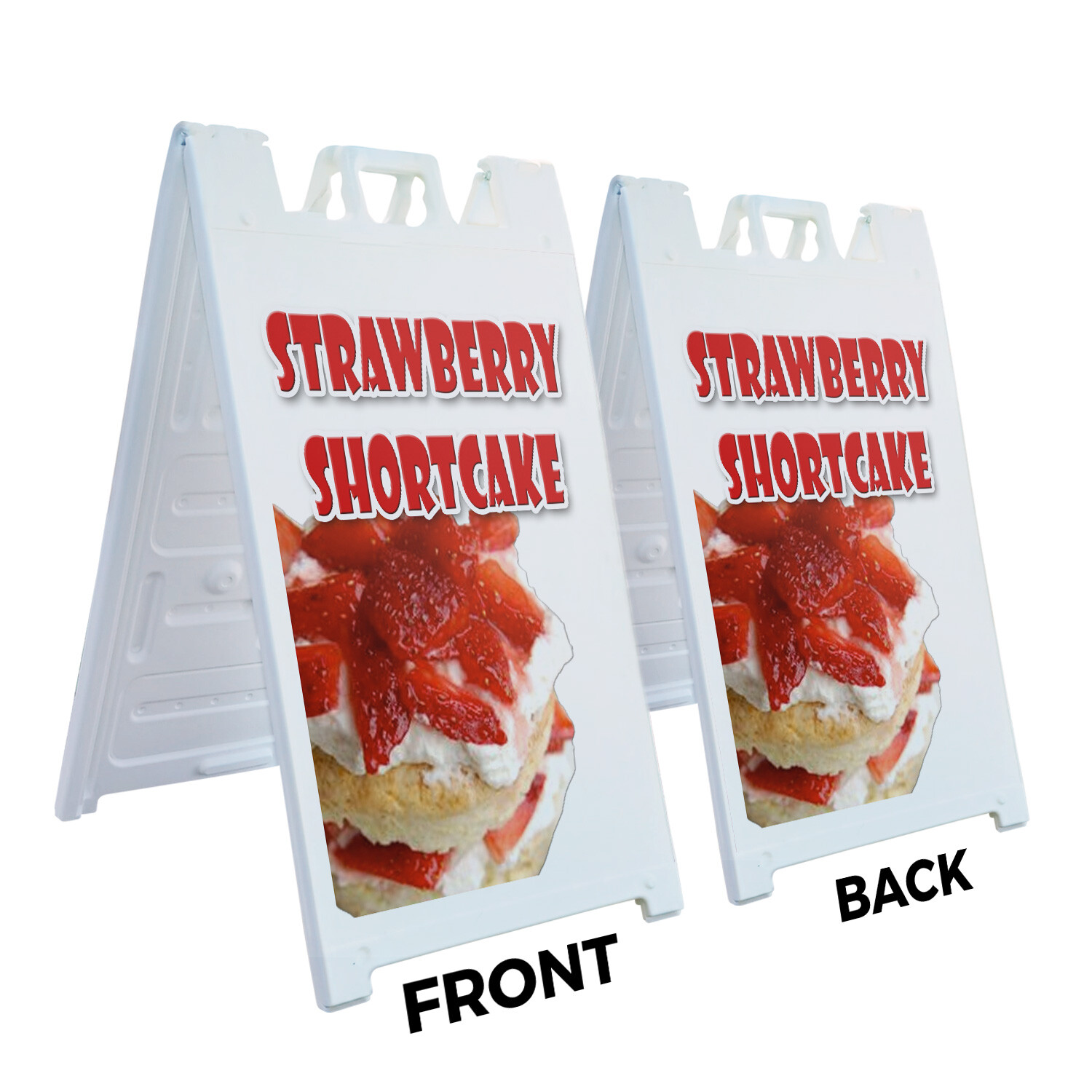 A-frame Sidewalk Strawberry Shortcake 24&Prime; x 36&Prime; Double Sided A-Frame Sidewalk Si