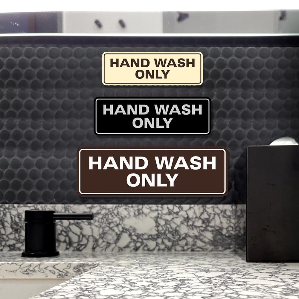 All Quality Standard Hand Wash Only Wall Or Door Sink – 10 Pack