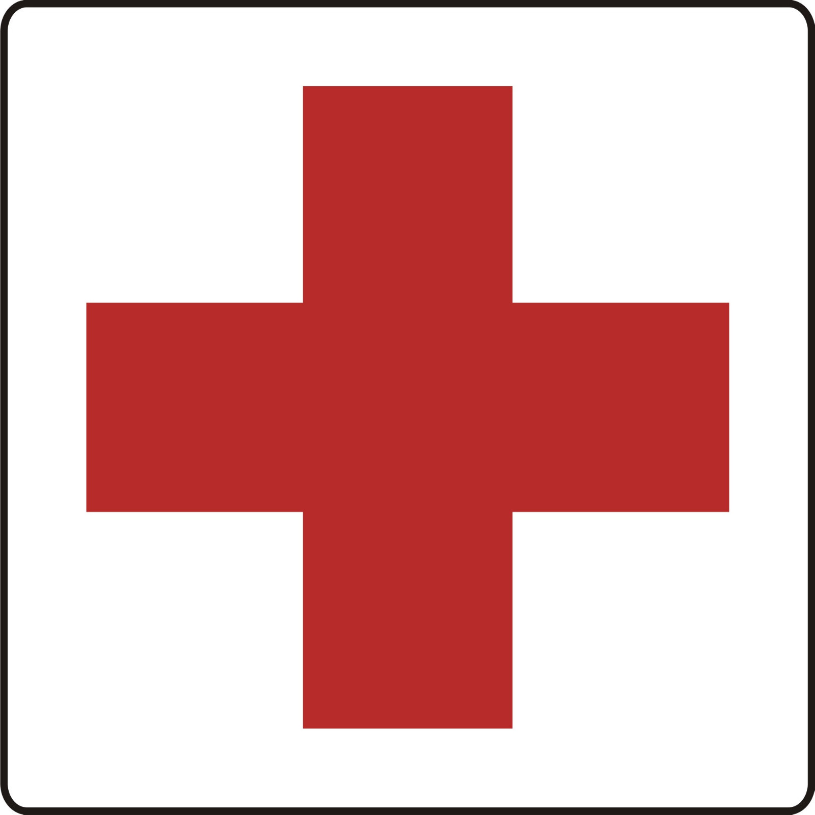 12&Prime;x12&Prime; Red Cross Magnetic Vehicle Sign Set of 2 heavy 30 Mil durable