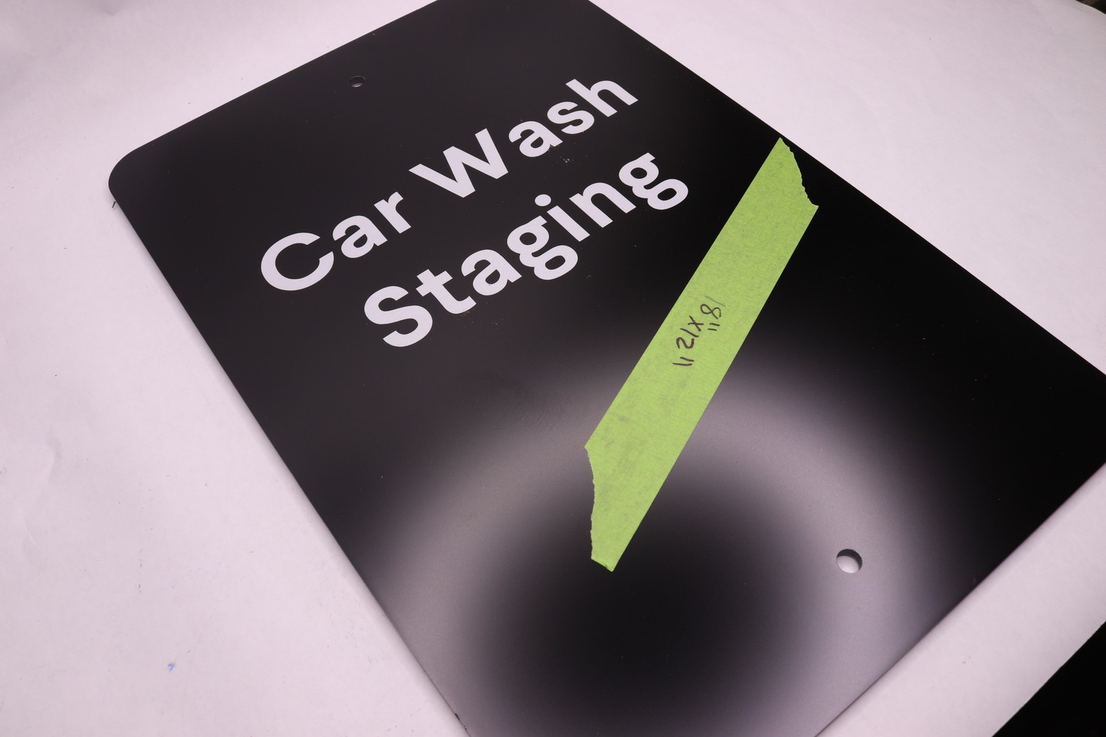 Car Wash Staging Sign 18&Prime; x 12&Prime; – As Shown Only