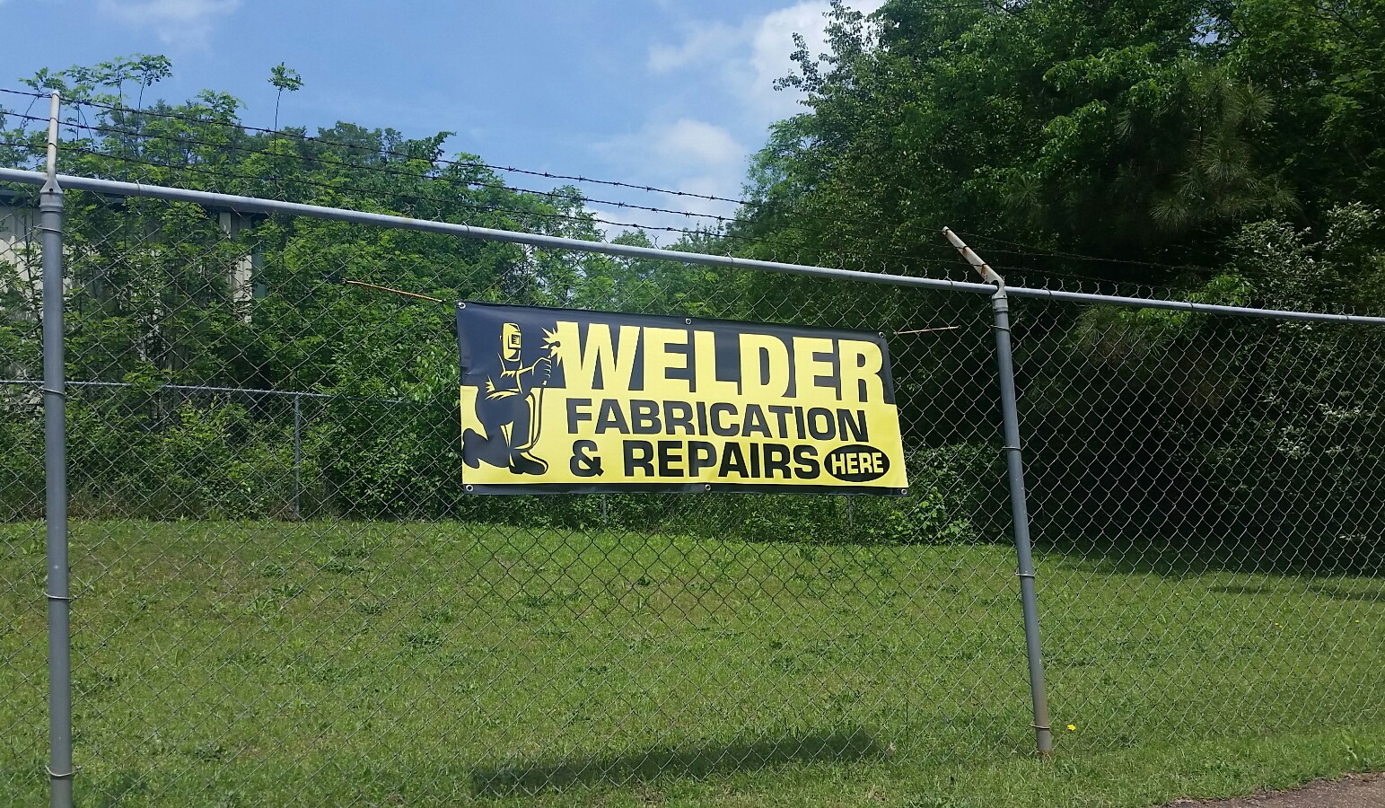 5×2 WELDER Fabrication & Repairs banner open sign steel iron metalworking torch