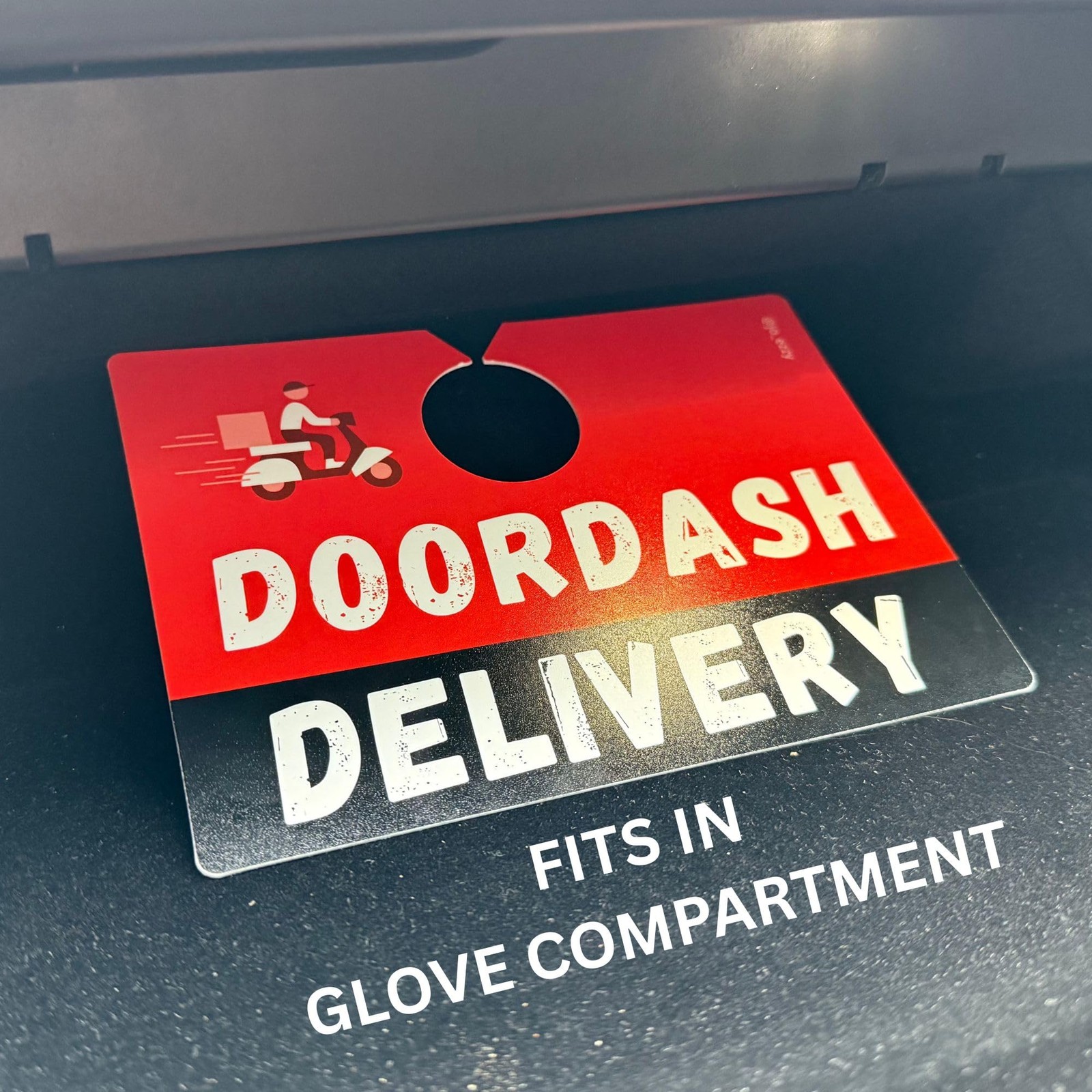 DoorDash Delivery Car Sign – Double-Sided for Dashers