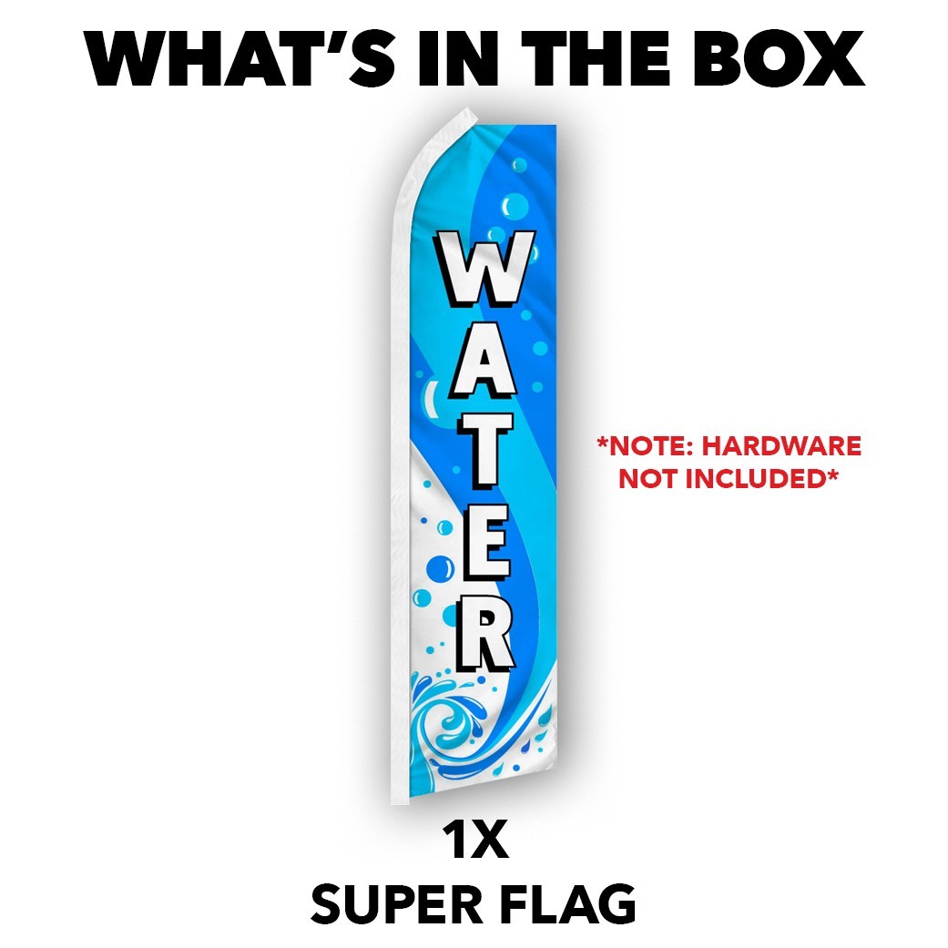 Water Advertising Swooper Feather Flutter Flag Concessions Drinks