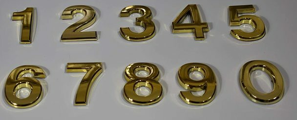 1 PCS – Apartment Number Sign/Mailbox Number Sign,Letter F(Gold,3D…-REF24-1027