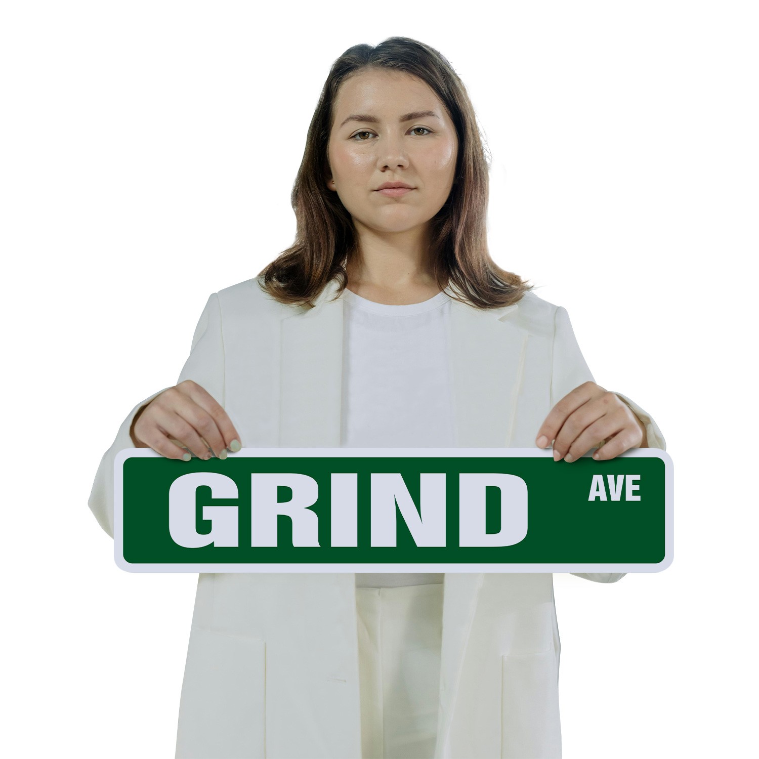 GRIND Street Sign (2 Pack) Metal Road Sign skate skateboard trick move board