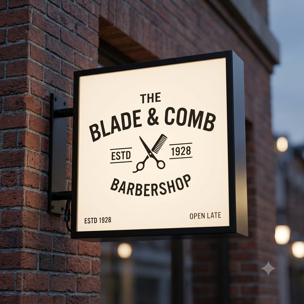 Custom LED Light Box Sign Double-Sided Illuminated Outdoor Business Sign