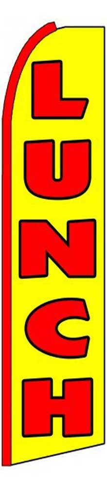 Lunch Flutter Swooper Flag Advertising Sign 3’ Wide Banner Only