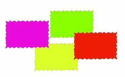 100 Large Blank Ultra Glo Neon Fluorescent Retail Sale Signs 25 each Color 11×7
