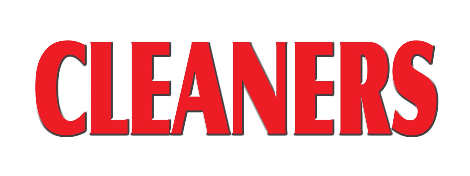 CLEANERS DECAL sticker laundry dry cleaning shirts suit laundered pressing