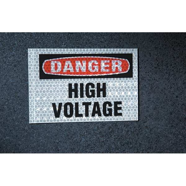 Brady 21000Ls Danger Label, Electrical Hazard, Pk8, 21000Ls