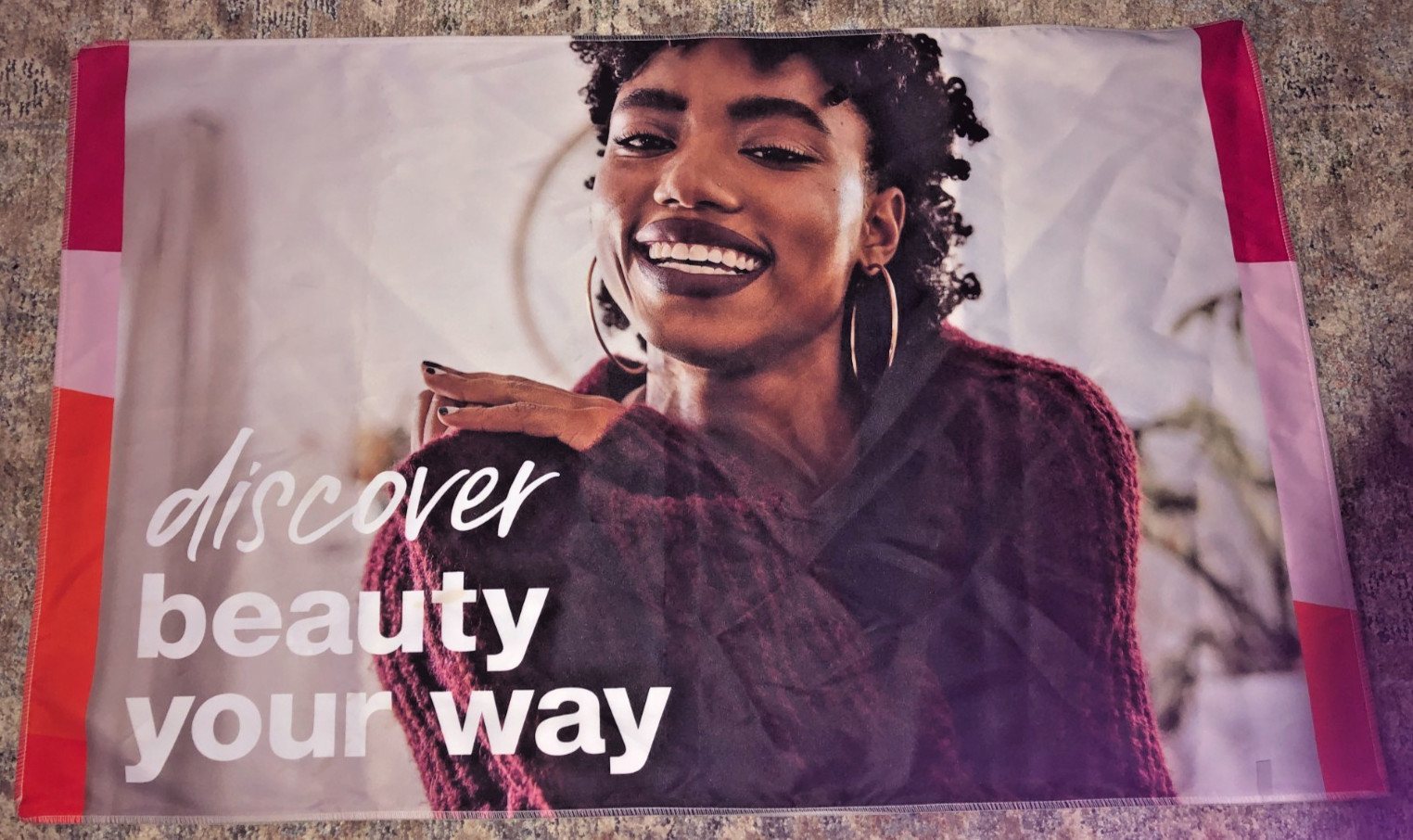 Ulta Beauty Store Retail Fabric Large Ad Banner 48×30 « Discover Beauty Your Way »