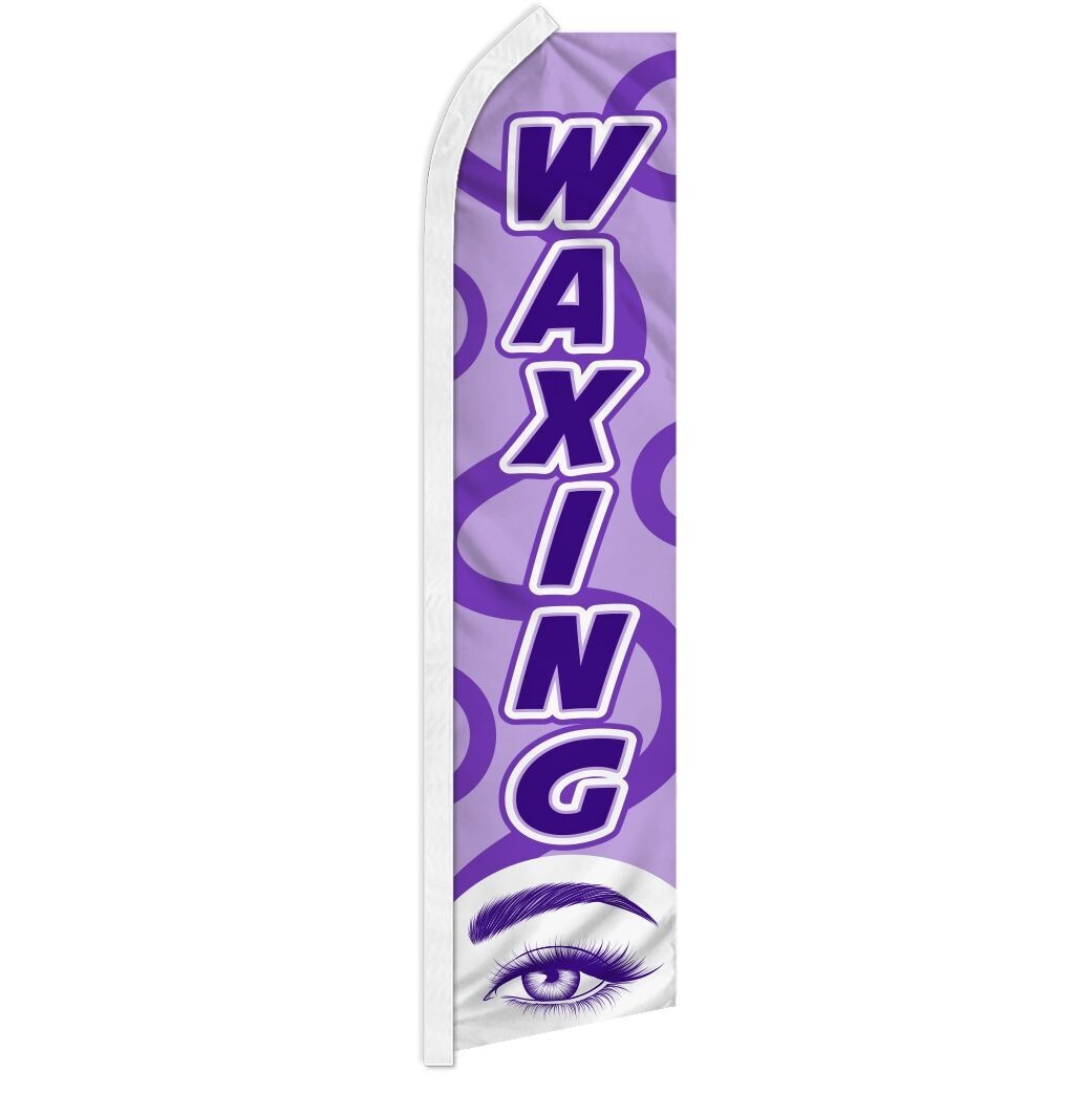 Waxing Swooper Flutter Advertising Feather Flag Beauty Waxing Services