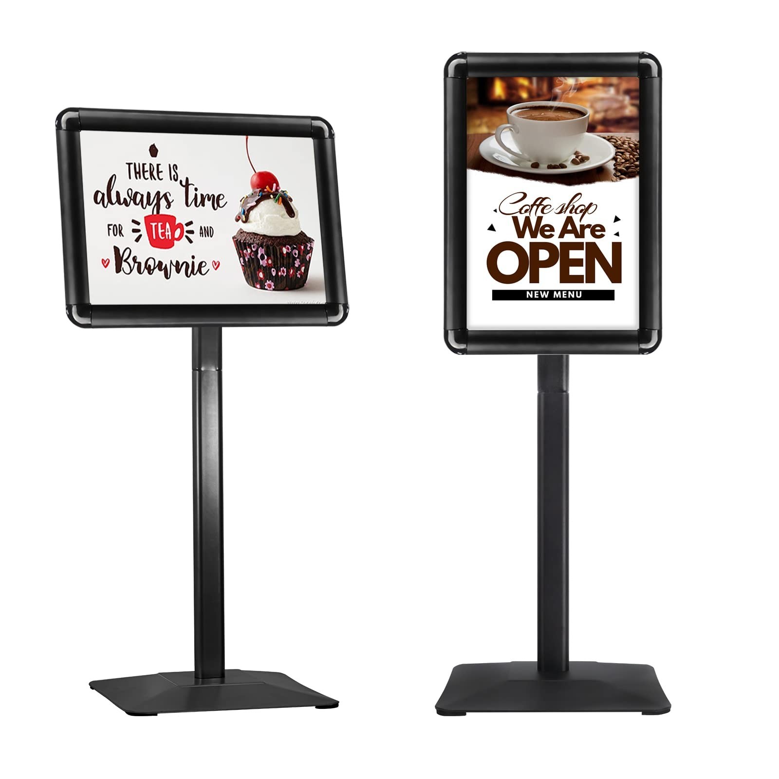 Heavy-duty Poster Stand Holder 11&Prime;x 17&Prime; Pedestal Floor Standing Sign Holder V…
