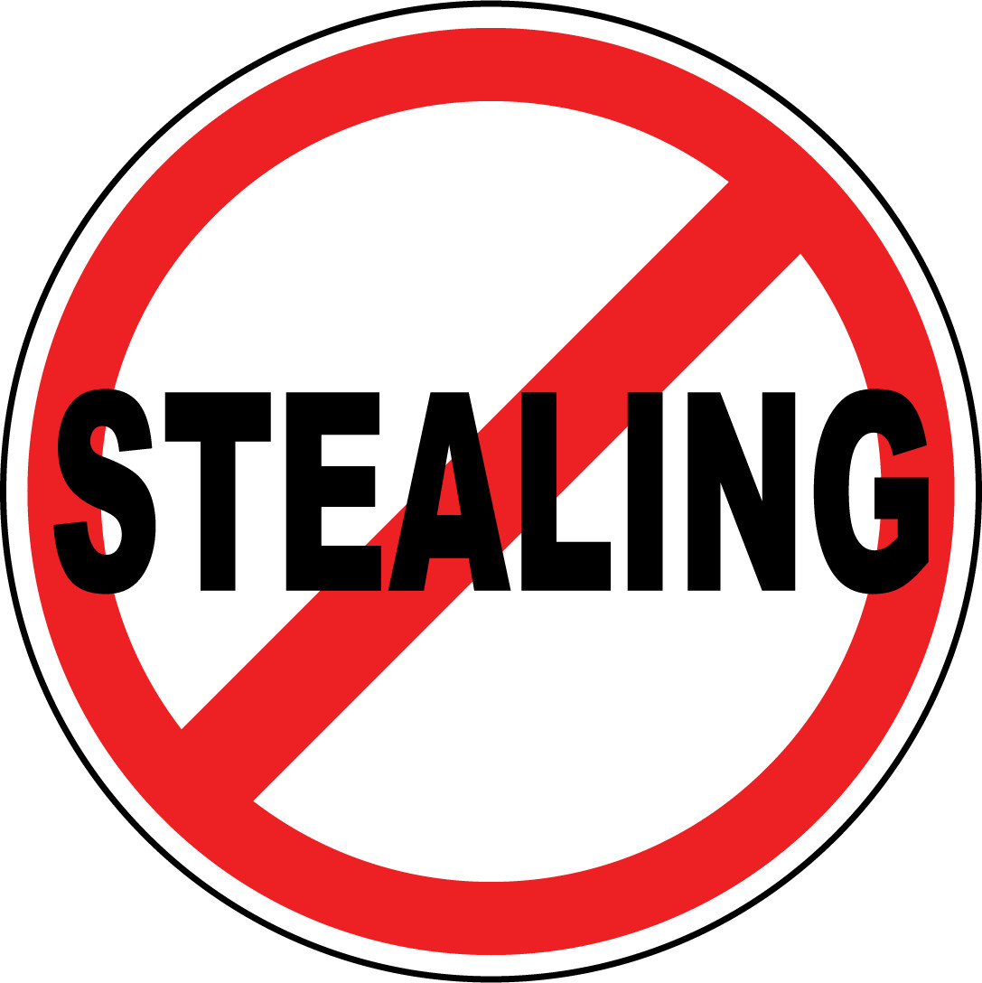 STEALING | Adhesive Vinyl Sign Decal