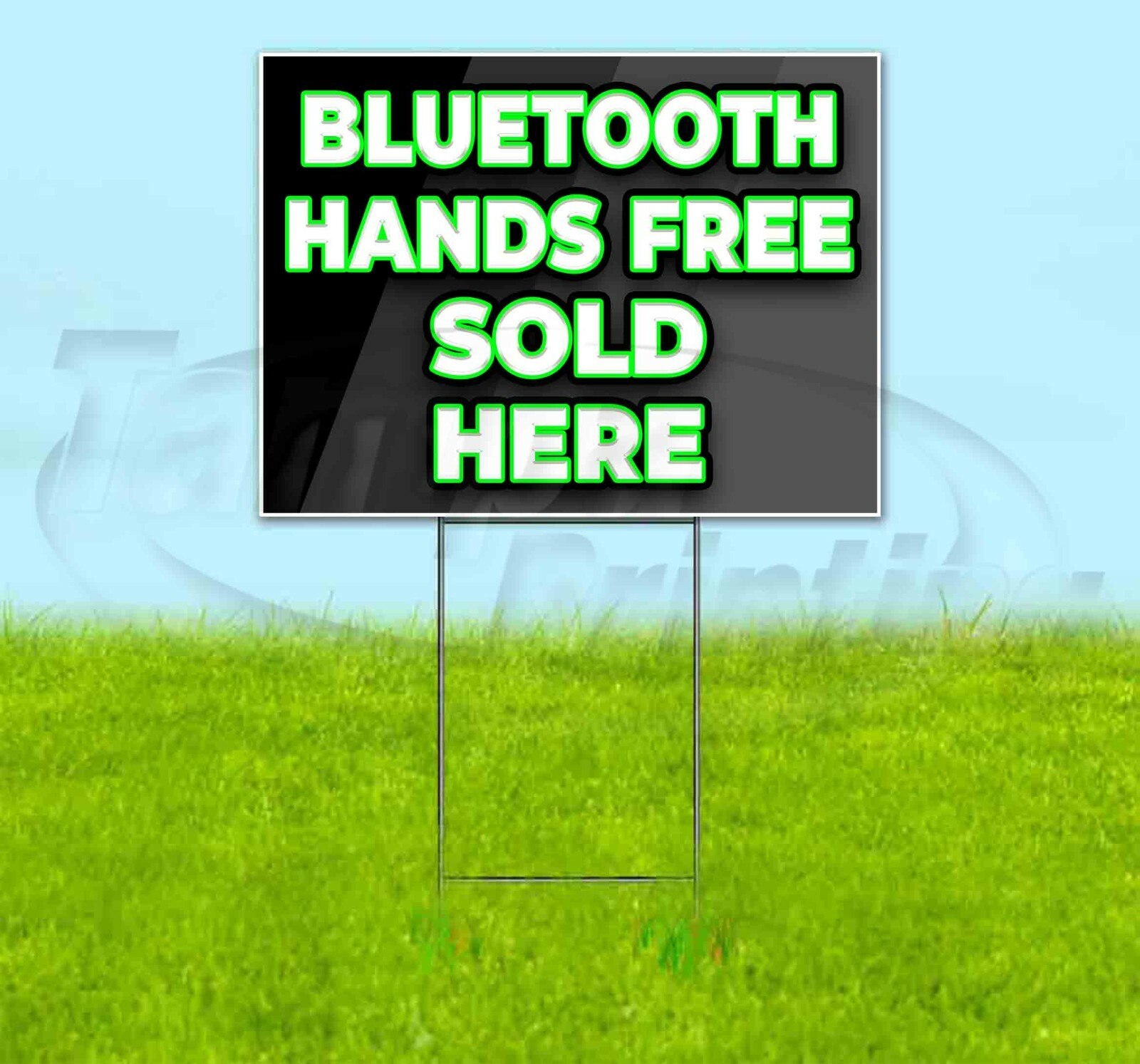 BLUETOOTH HANDS FREE SOLD HERE 18×24 Yard Sign Corrugated Plastic Bandit Lawn