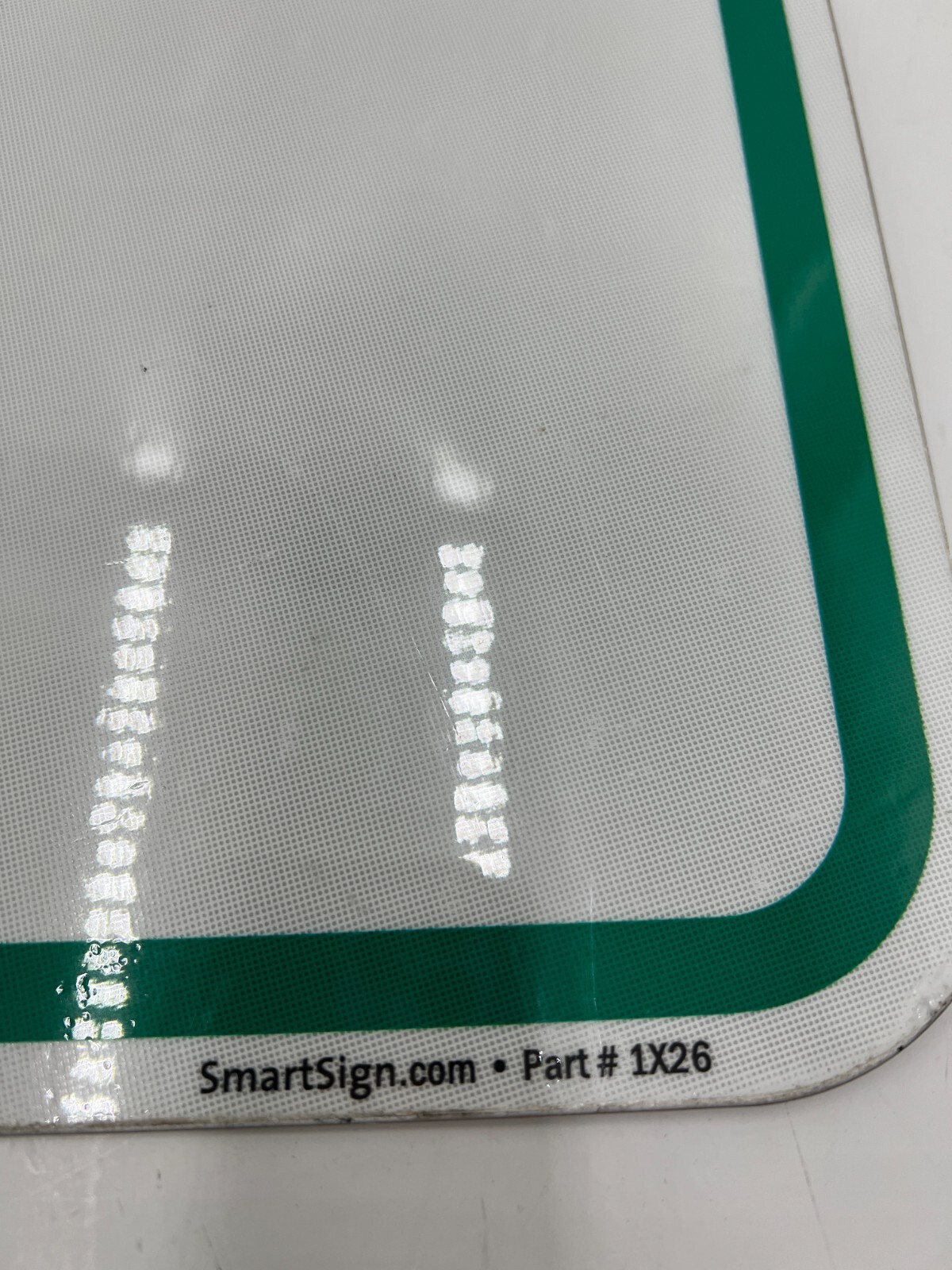 SmartSign 18 x 12 inch Blank “Reserved Parking” Write-On Metal Sign 63 mil Alum