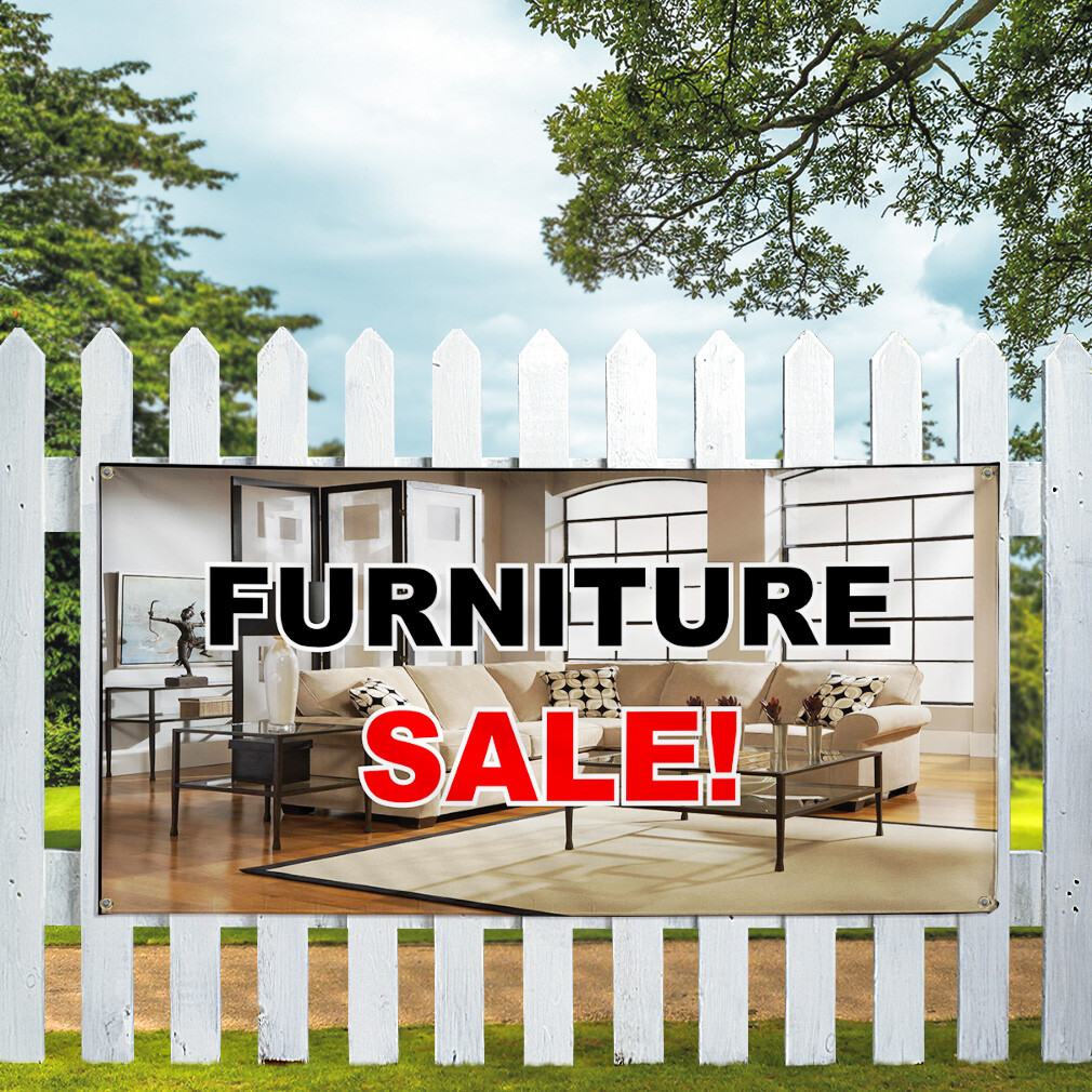 Vinyl Banner Multiple Sizes Furniture Deal Advertisement Retail Outdoor