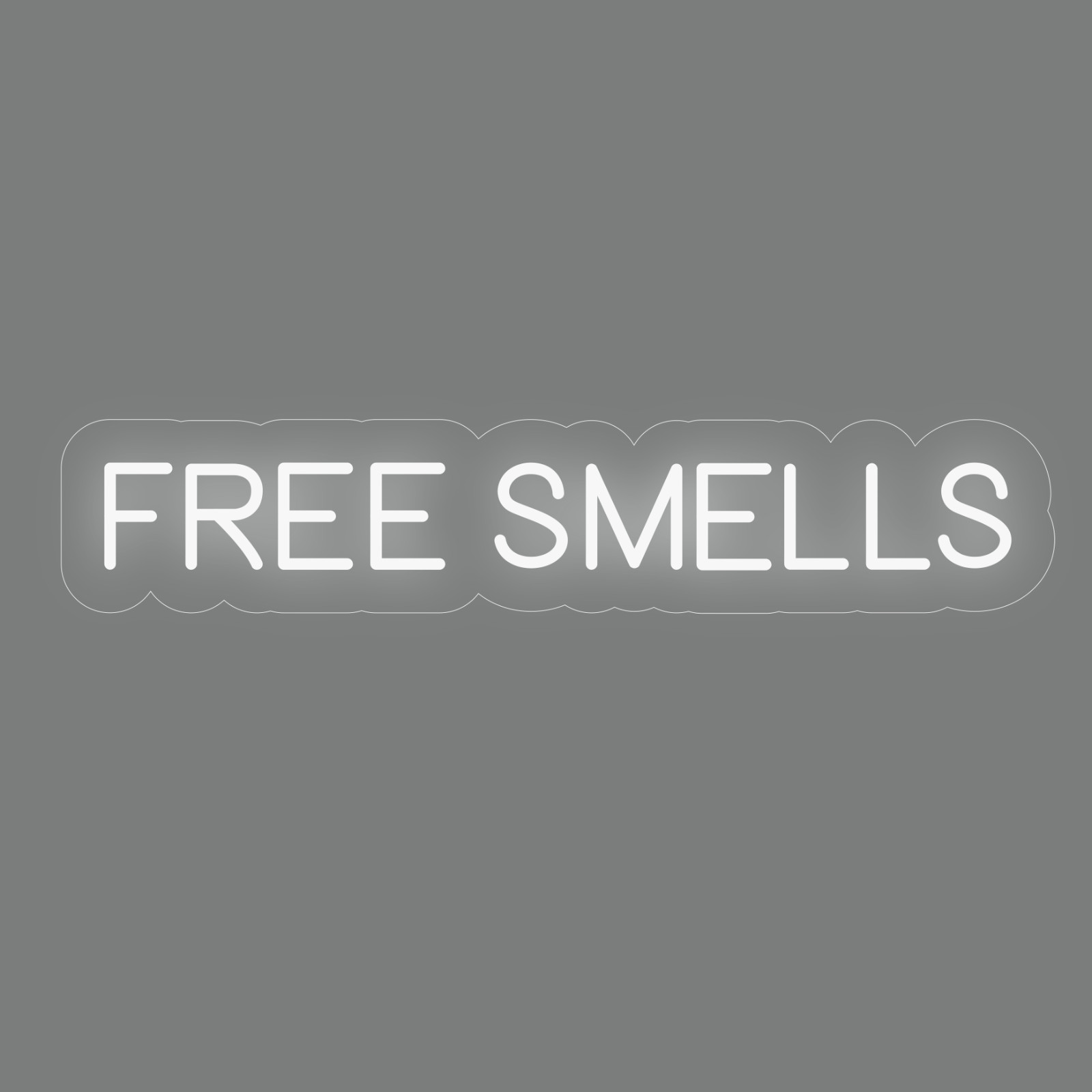 LWA Free Smells 24×5 in. neon LED sign for party decoration