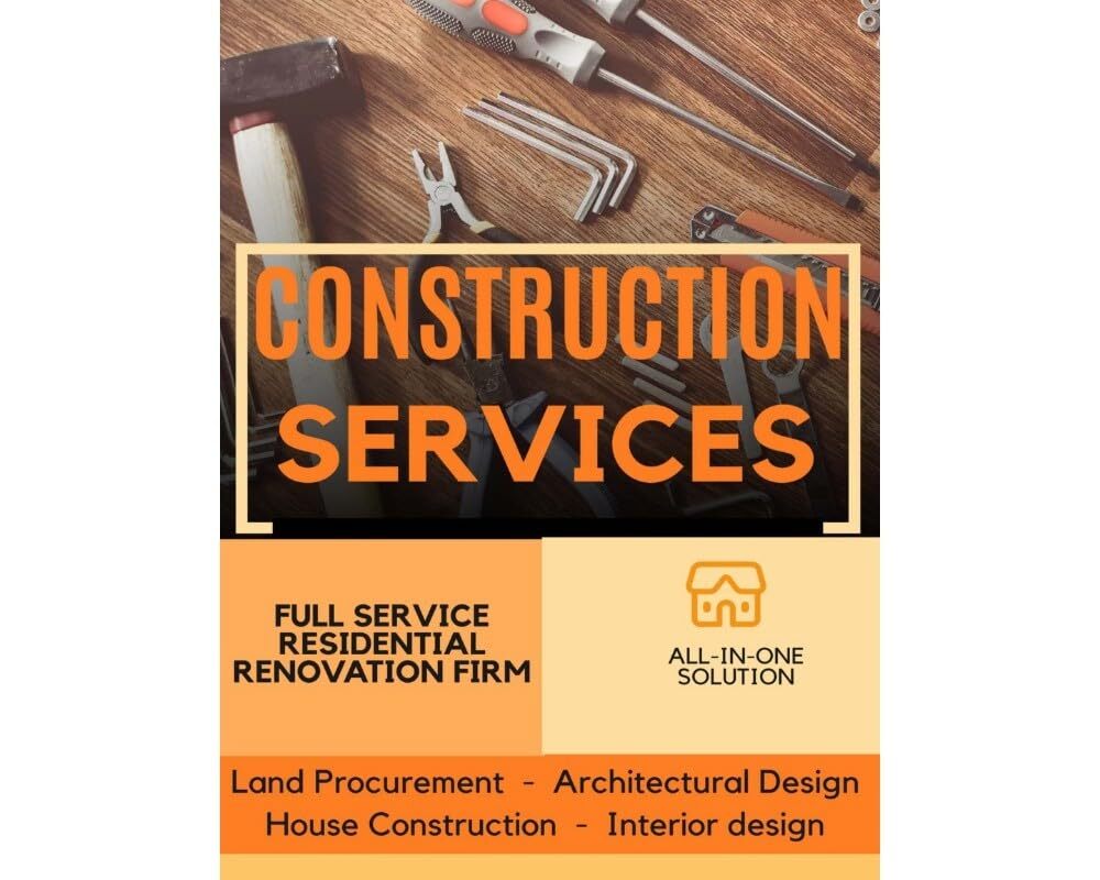 Construction Services | Full Color Window Display Signs | 18&Prime;W x 24&Prime;H