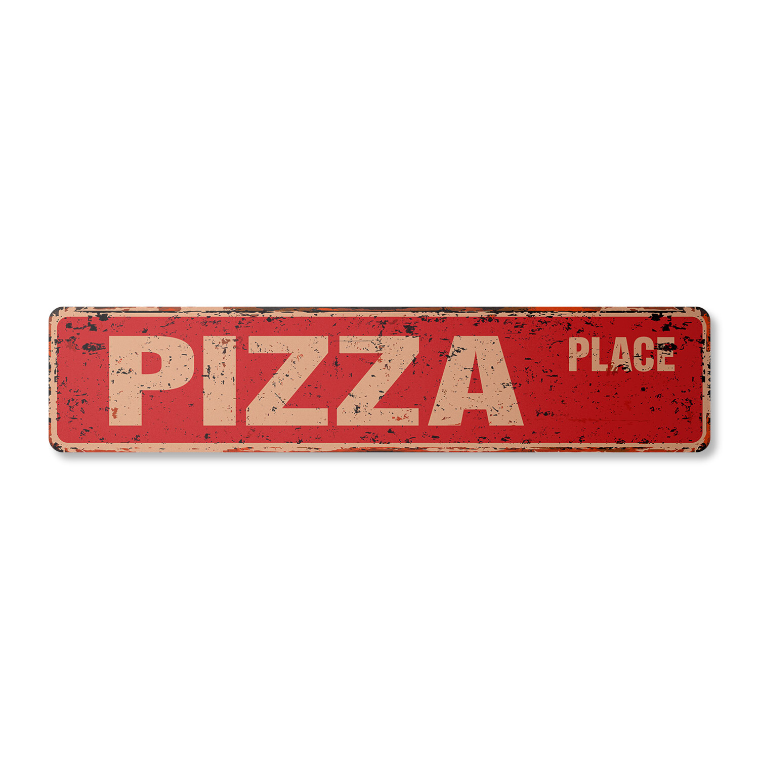 PIZZA PLACE Vintage Street Sign Metal Plastic new parlor shop oven pizzeria