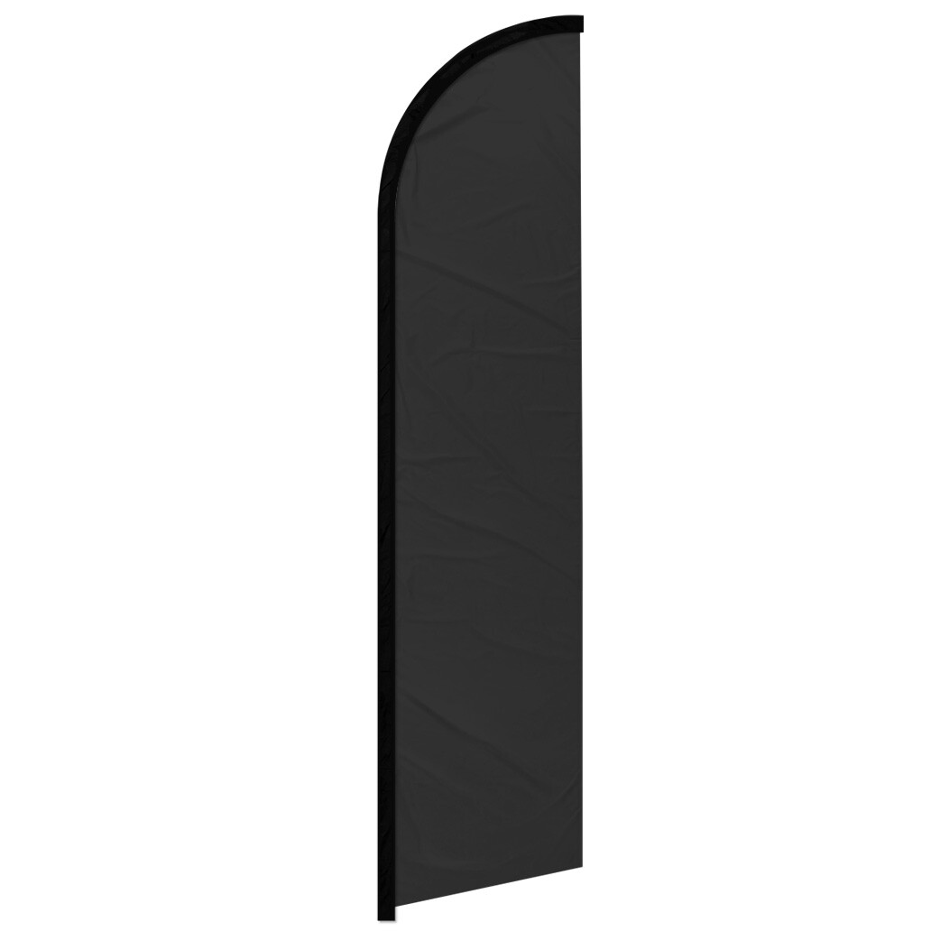 Solid Color Black Windless Advertising Swooper Flag Black Flag Solid Color