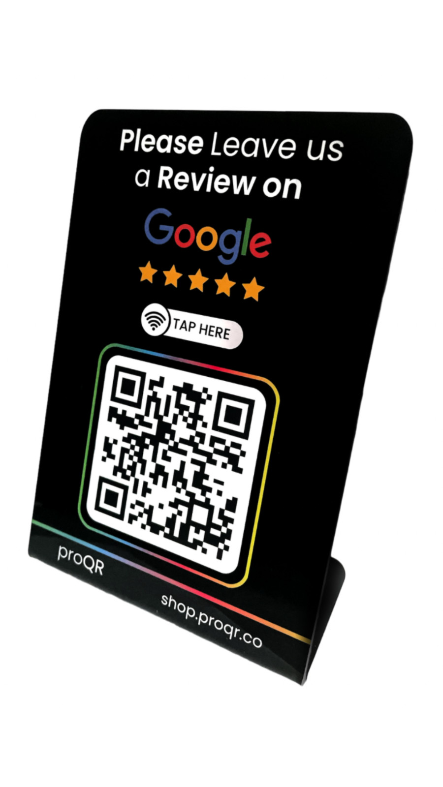 Google Review Smart Stand | Google Ratings | powered by proQR