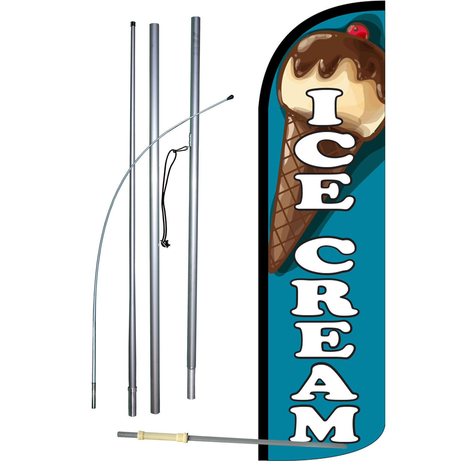 Ice Cream Complete Swooper Flag Bundle