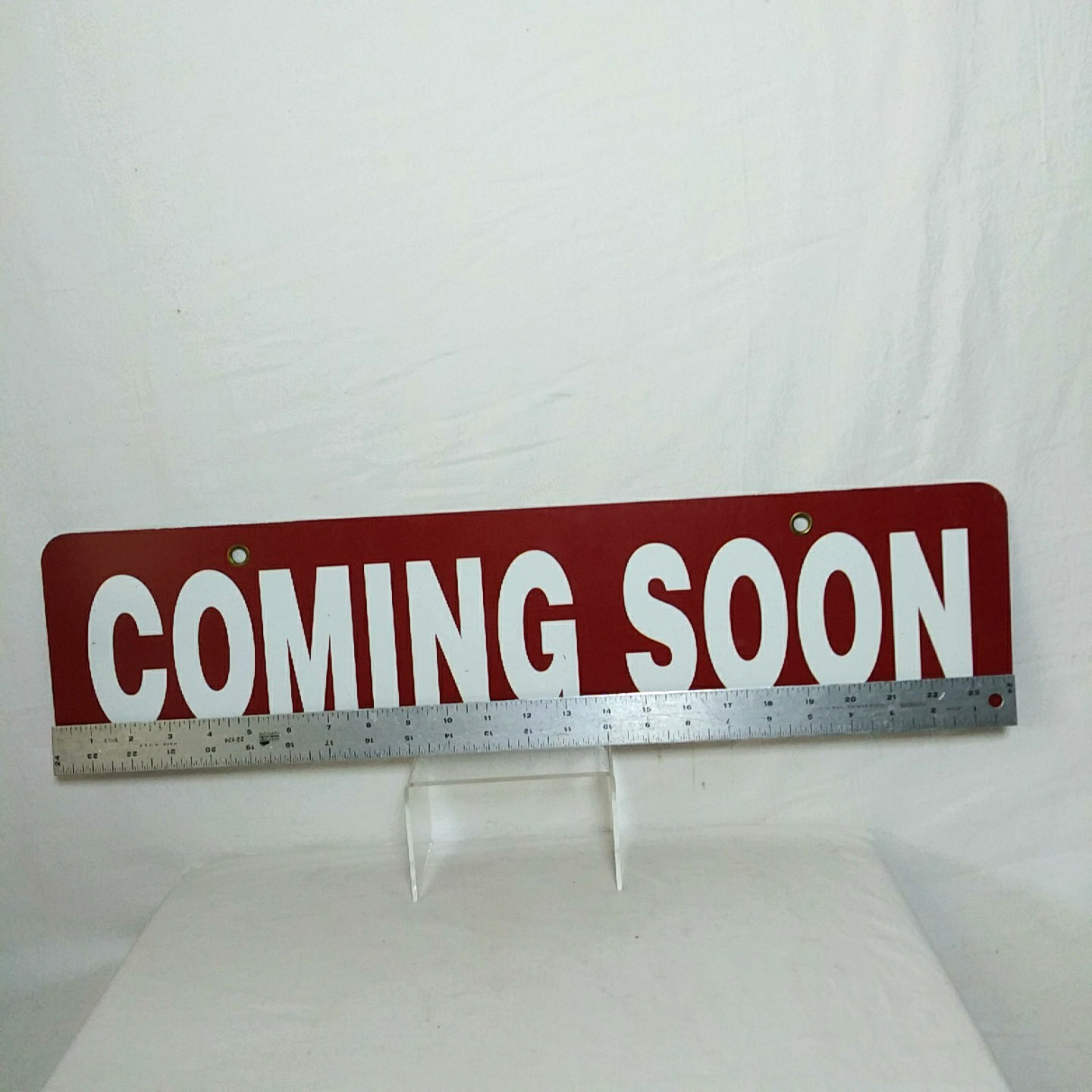 8 Real Estate Rider Sign Coming Soon 6X24 Weather Fade Proof Sign Metal Grommets