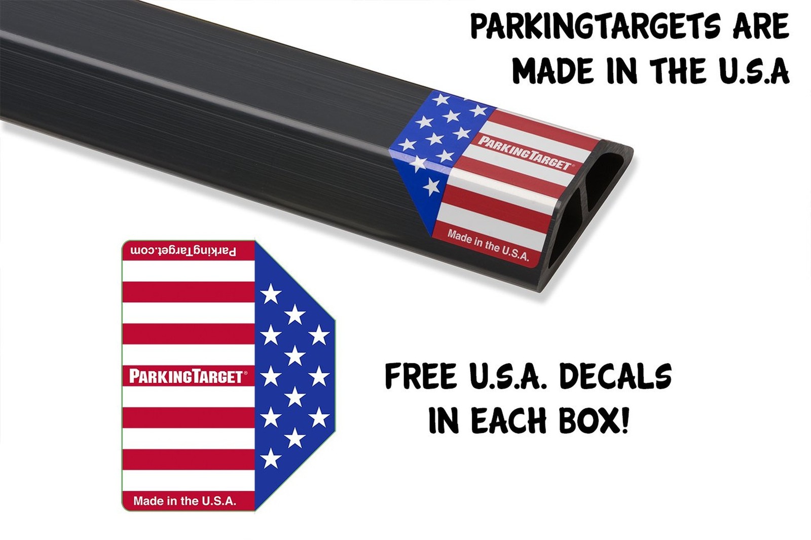 ParkingTarget 16” 1 pcs U.S.A. Garage Heavy Duty Parking Aid Car Stop Indi