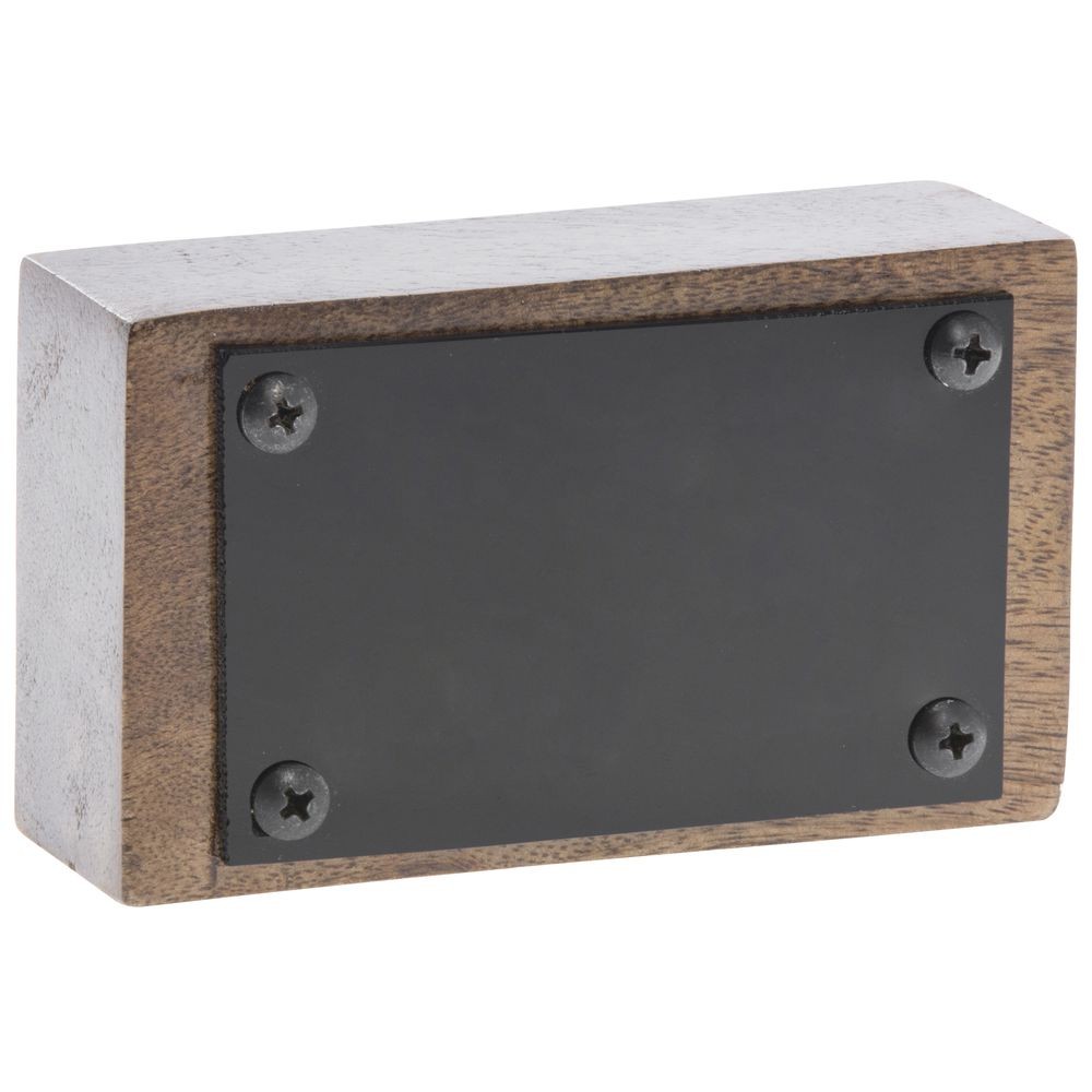 HUBERT® Wooden Write On Block Sign – 5&Prime;L x 1 3/4&Prime;W x 3&Prime;H