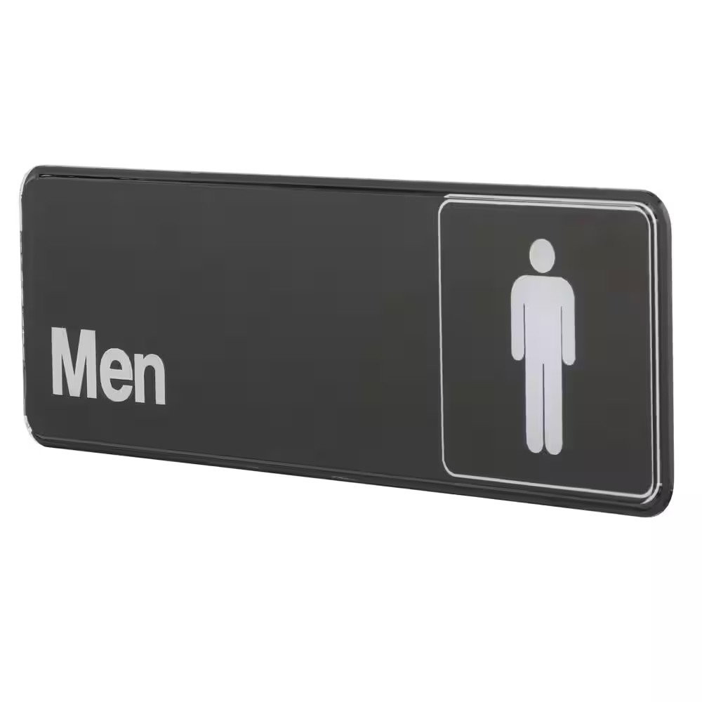 3 In. X 9 In. Men&rsquo;S Restroom Sign