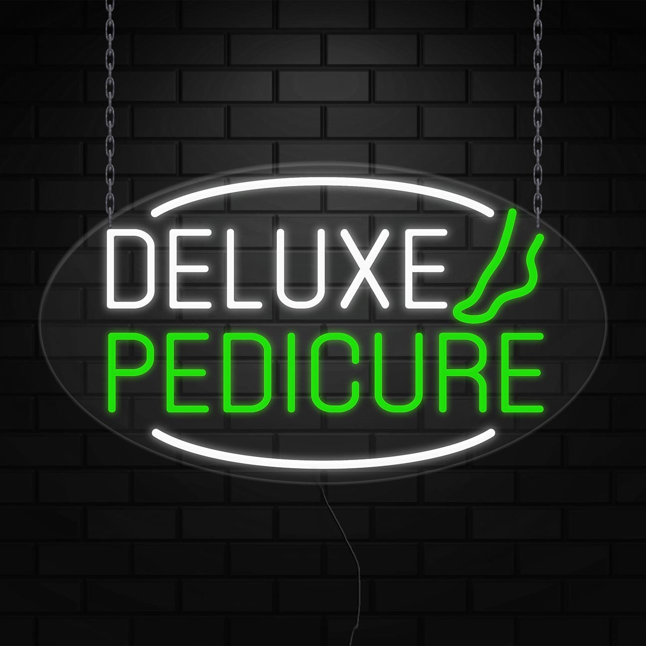 Deluxe Pedicure Sign for Business Displays | LED Flex Neon | 30&Prime;W x 17&Prime;H x 1&Prime;D