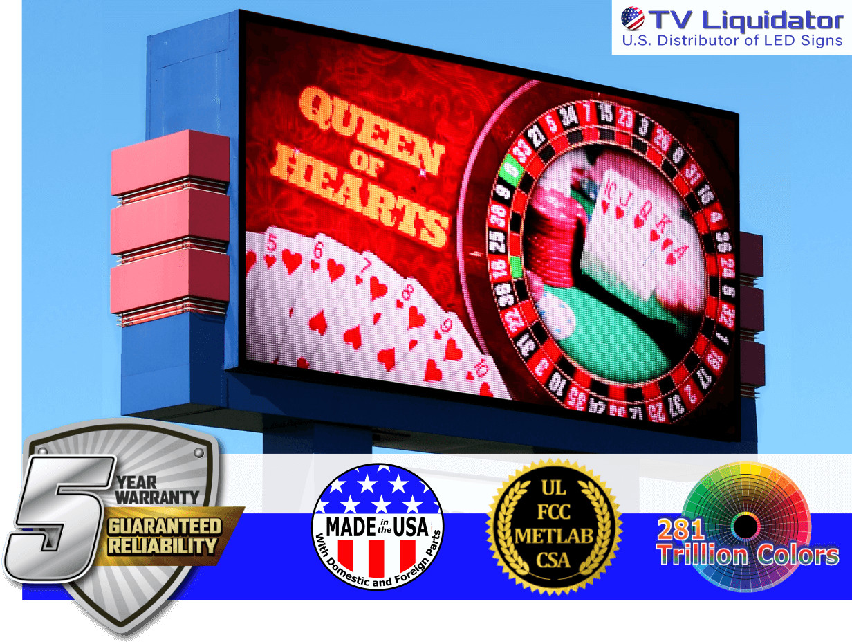 143&Prime; x 79&Prime; Industrial Full Color LED Sign ~ UL, MET, CSA, FCC – TV Liquidator