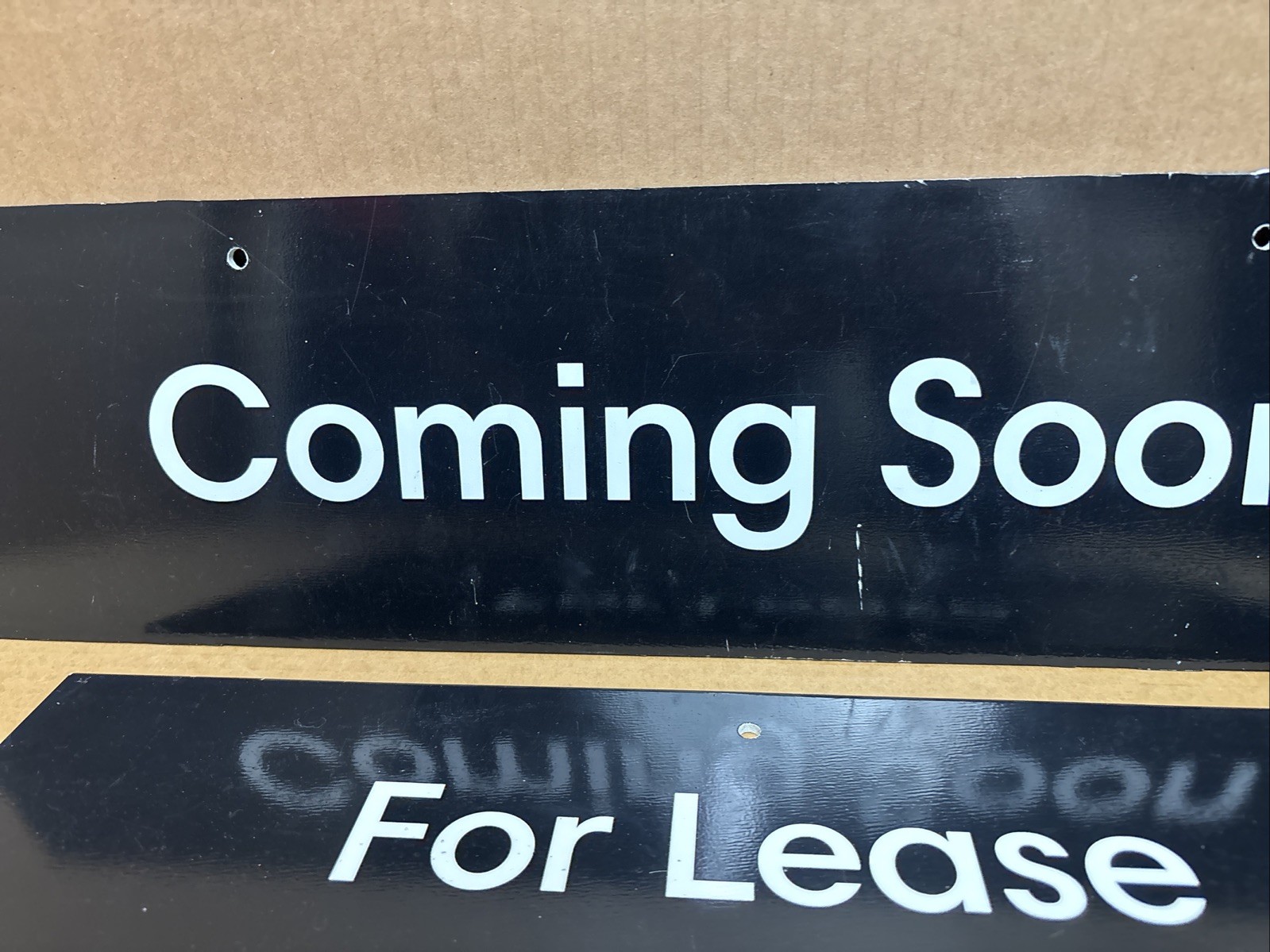 Lot (3) Mix “Coming Soon” & “For Lease” Real Estate Property Banner Signs Agent