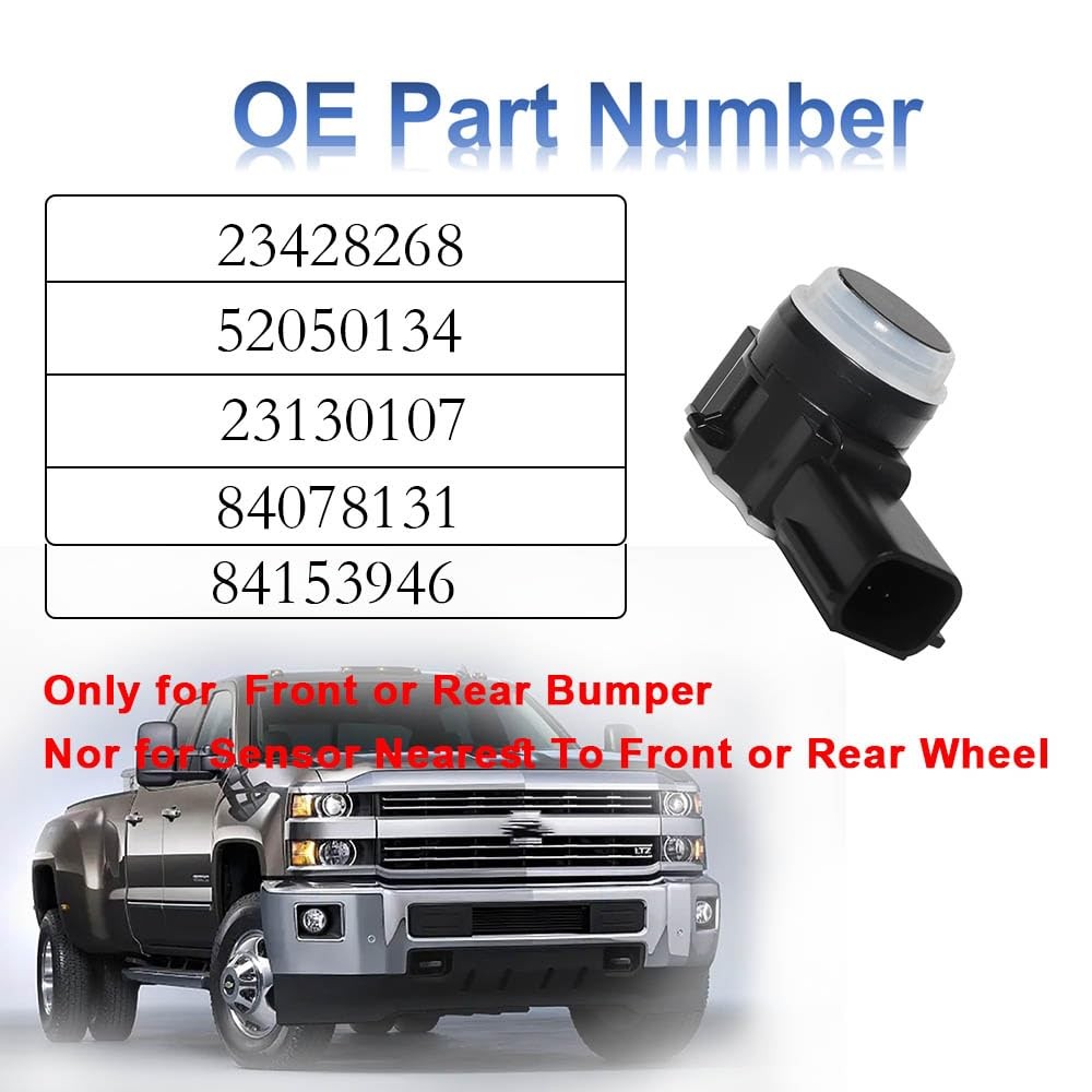 MANATEE 23428268 Front Rear Bumper PDC Parking Aid Sensor for Cadillac Black