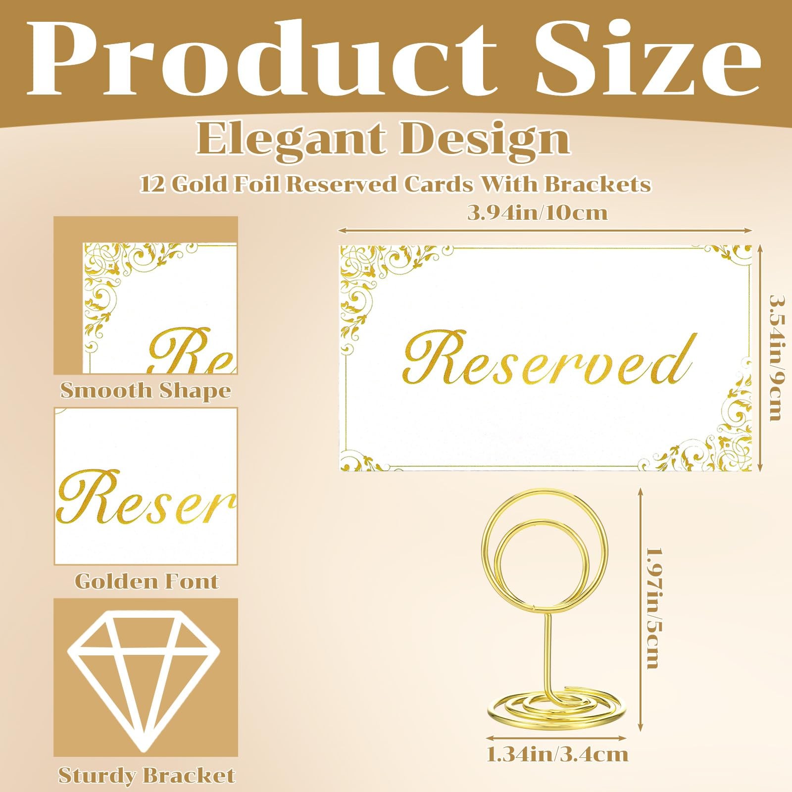 Reserved Table Signs 20 Pack Table Number Holders Elegant Reserved Signs for …