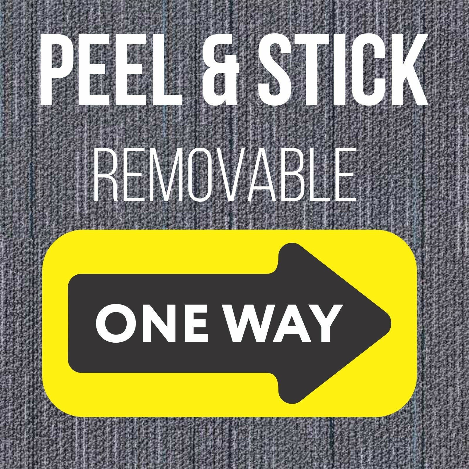 One Way Arrow Enter Floor Decal Carpet 20 Pack Wayfinding Vinyl Stickers