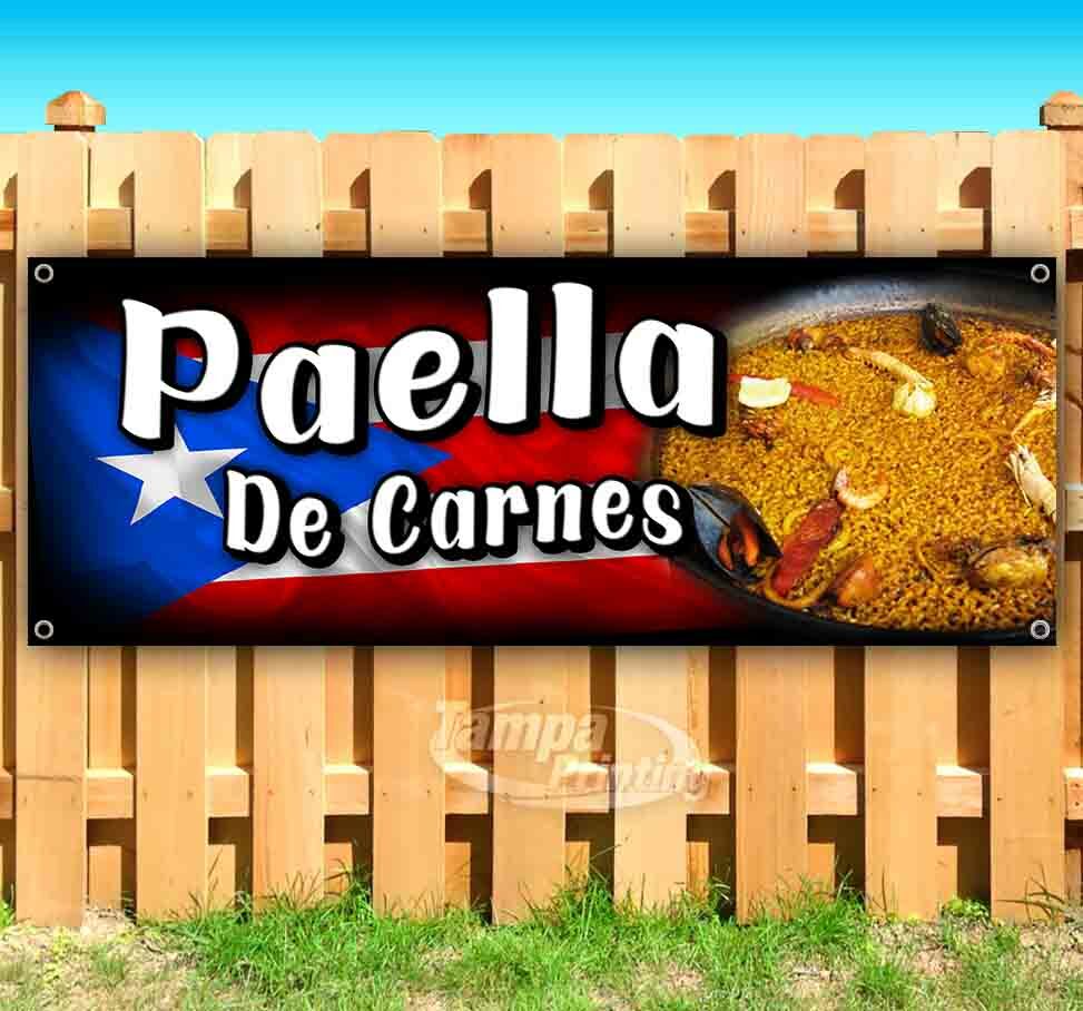 PAELLA DE CARNES Advertising Vinyl Banner Flag Sign Many Sizes SPANISH